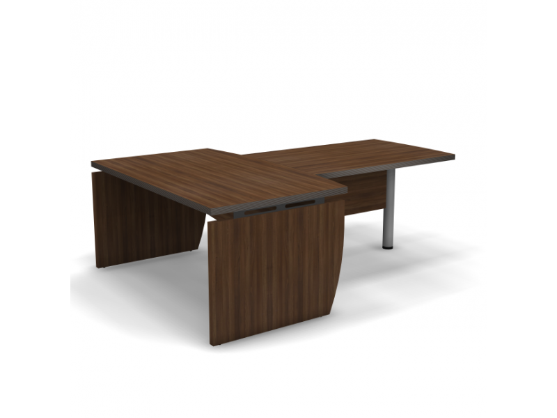 Стол для руководителя с приставкой для посетителей 1800*2474*755 мм