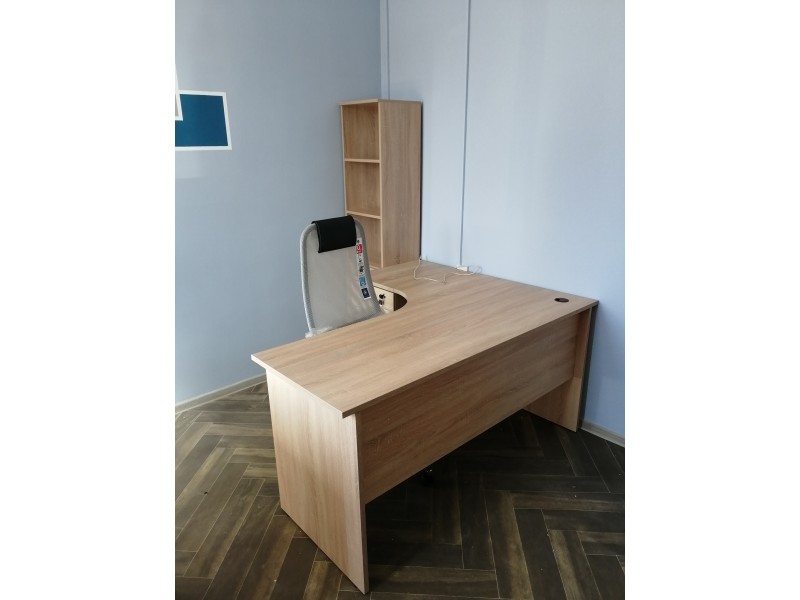 Стол угловой левосторонний+Шкаф узкий, дуб сонома. Столешница 22 мм! Стол угловой левосторонний+Шкаф узкий, дуб сонома. Столешница 22 мм!