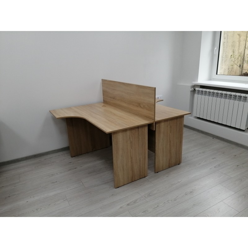 Угловые столы с перегородкой на 2 рабочих места с доставкой по РБ Угловые столы с перегородкой на 2 рабочих места с доставкой по РБ
