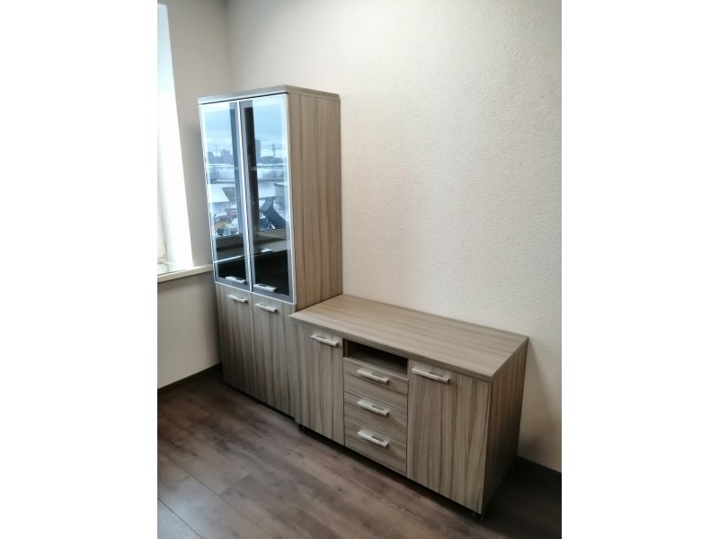 Шкаф для офиса со стеклянными дверцами 800*425*2000 мм Шкаф для офиса со стеклянными дверцами 800*425*2000 мм