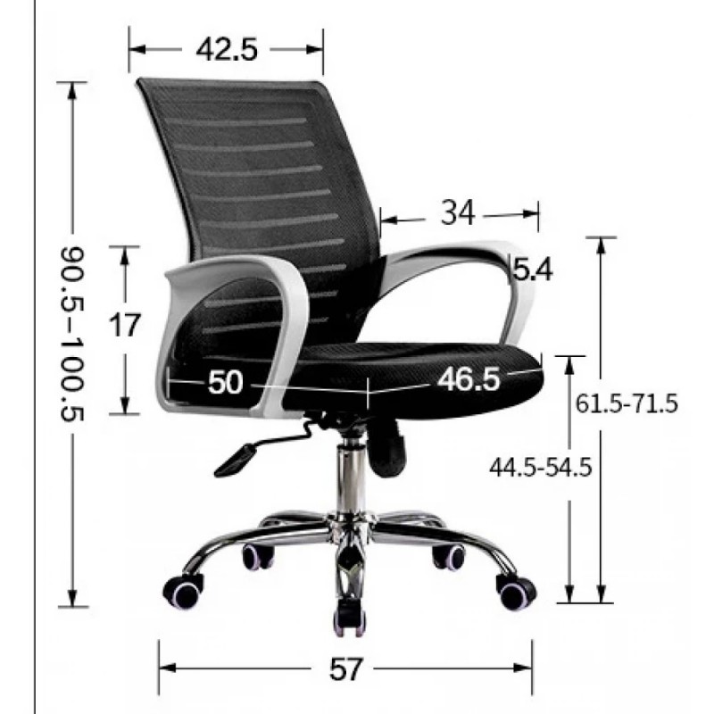 Кресло SitUp MIX 600 chrome, сетка черная Кресло SitUp MIX 600 chrome, сетка черная