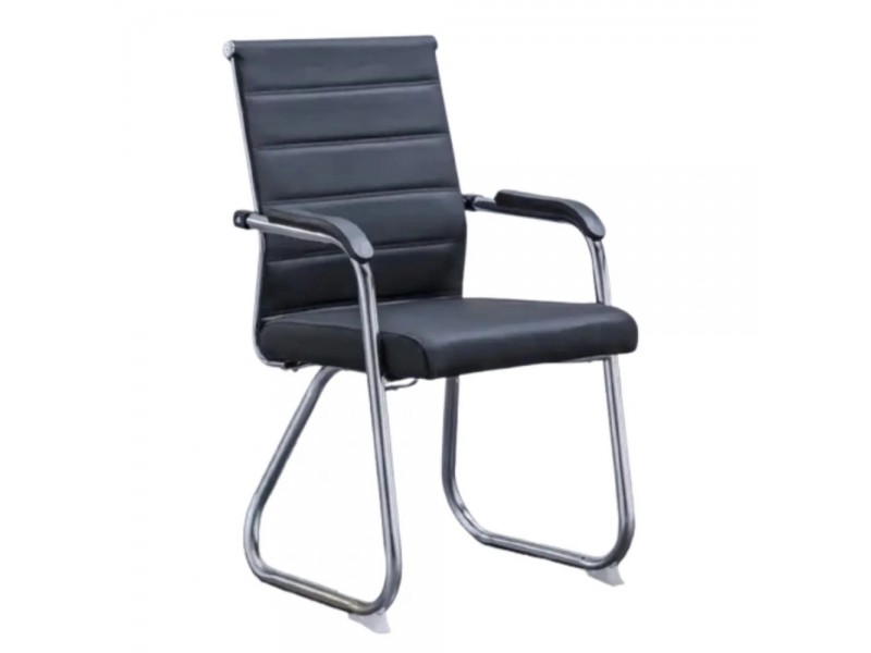 Кресло для посетителей SitUp BRUNO CF black Chrome